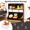 Freestanding Combo Cubby Bin Storage Organizer Unit W/3 Baskets-White